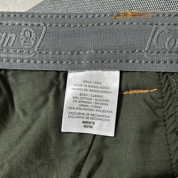 Coleman Men’s Fleece Lined Canvas Work Pants Tan Brown Sz 40x32 Utility Rugged - Picture 9 of 9